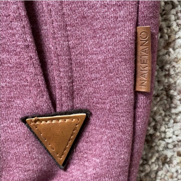 🍂Naketano Darth III Hoodie in Bordeaux Melange Small - Picture 7 of 12